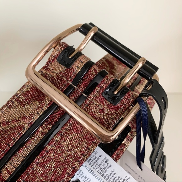 Hold Olivia Palermo thick brocade belt - Picture 8 of 15